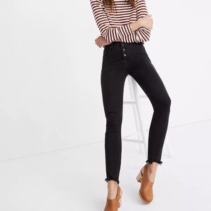 Madewell 10” high-rise skinny jeans in Berkeley black